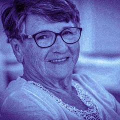 elderly woman smiling